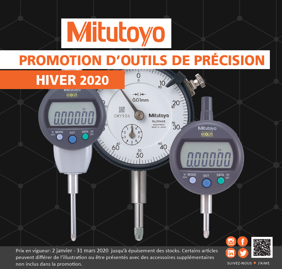 Mitutoyo promotion d'outils de précision
