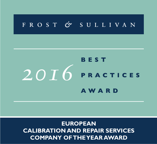 Trescal was awarded the 2016 'European Calibration and Repair Service Company of the Year’